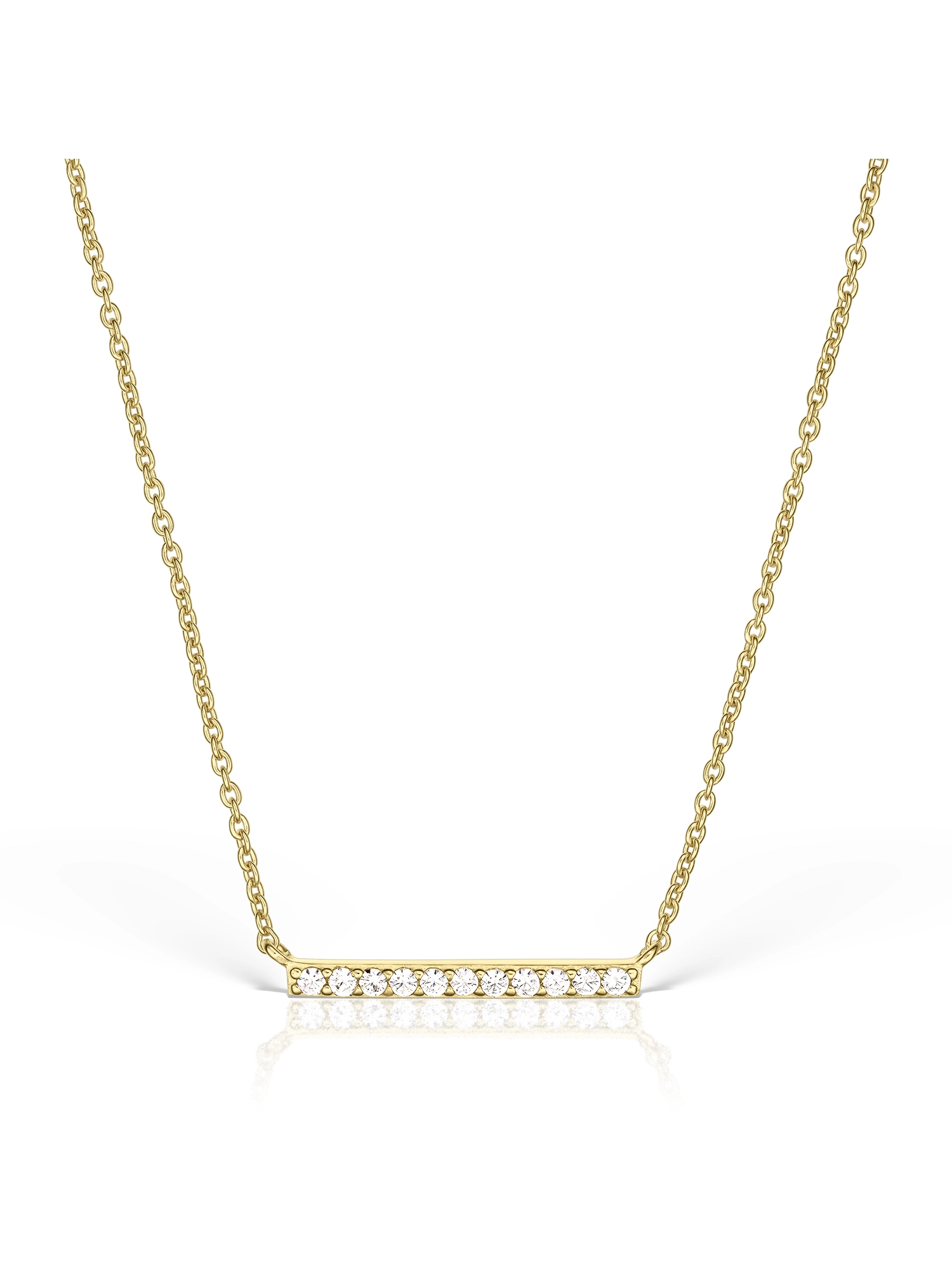 Colier auriu cu zirconiu natural Line Cauti colier auriu cu zirconiu natural Line? Descopera colectia de bijuterii M'estimo! Pietre semipretioase