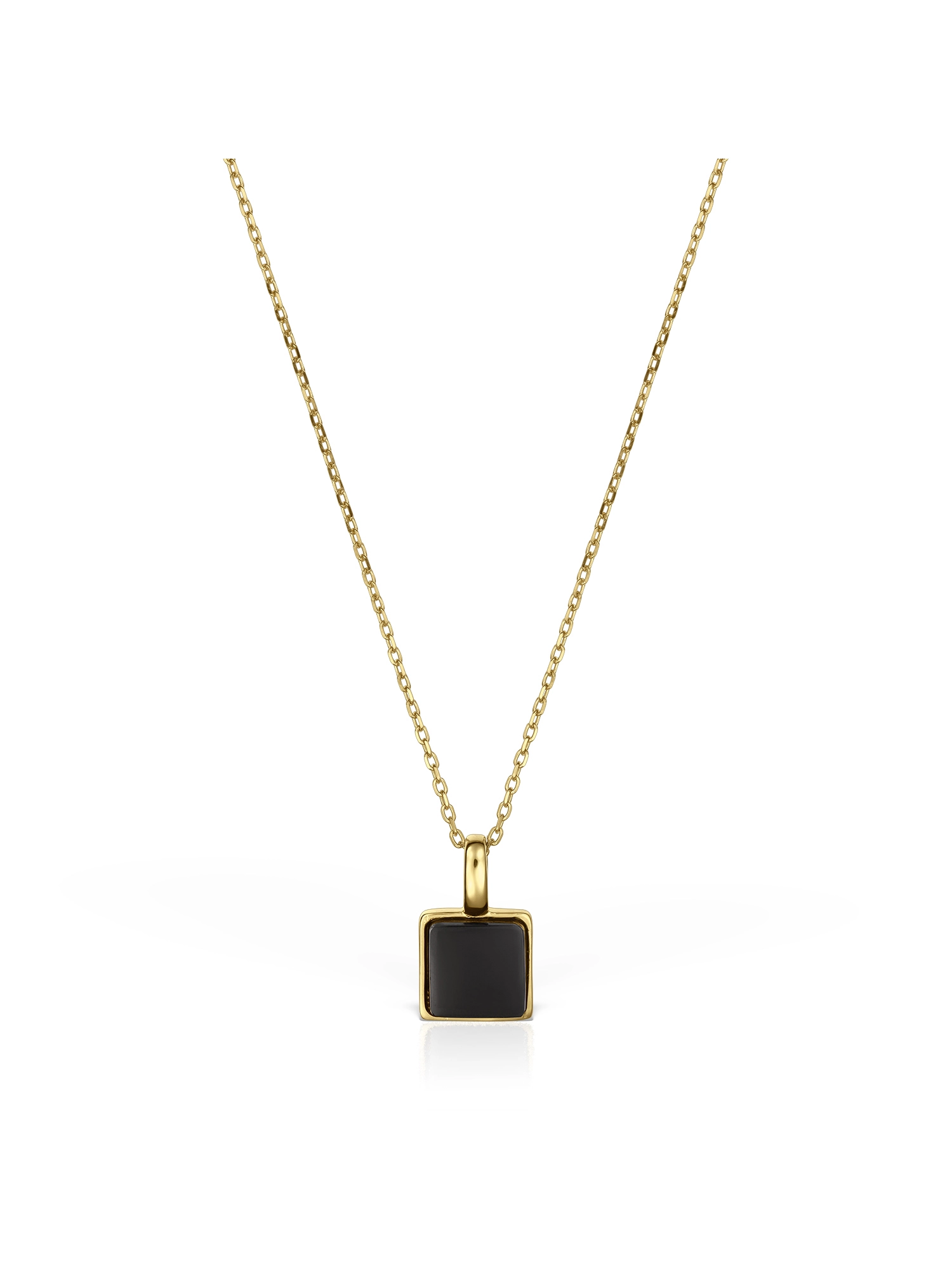Colier din argint placat cu aur cu pandantiv Onix Square Cauți Colier din argint placat cu aur cu pandantiv Onix Square M'ESTIMO? Descoperă colecția M'estimo Jewelry cu pietre semiprețioase. Livrare in 24h.