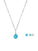 Uimeste purtand acest set colier si cercei argint Nia. Alege Mestimo Jewlery pentru seturi bijuterii argint cu pietre semipretioase, Ambalaj elegant.