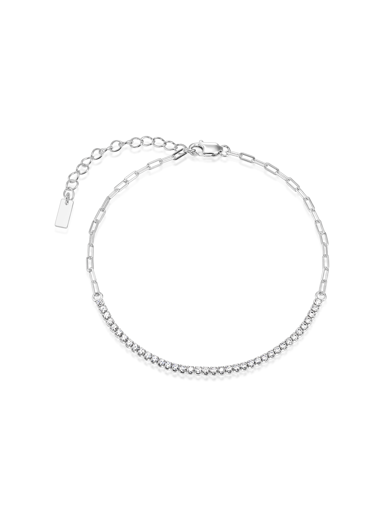 Brățară Half Tennis din Argint cu CZ reglabilă Descoperă brățara Half Tennis din argint cu CZ reglabilă – elegantă, versatilă și confortabilă. Perfectă pentru orice ocazie, livrată în ambalajul premium Mestimo.