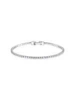 Adaugă un plus de stil cu brățara tennis din argint, împodobită cu zirconii Princess Cut. Un accesoriu rafinat și modern, ideal atât pentru a fi dăruit, cât și pentru a-ți completa ținutele.