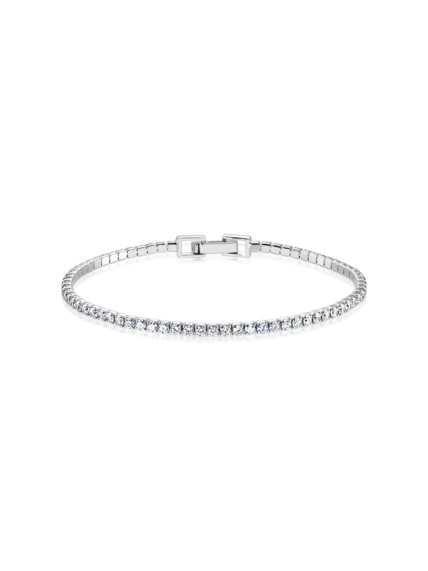 Brățară tennis argint cu zirconii Princess Cut Adaugă un plus de stil cu brățara tennis din argint, împodobită cu zirconii Princess Cut. Un accesoriu rafinat și modern, ideal atât pentru a fi dăruit, cât și pentru a-ți completa ținutele.