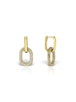 Cercei Hoop aurii și zirconiu cubic Mestimo – eleganți, moderni și versatili. Ambalaj premium, transport gratuit și garanție 2 ani.