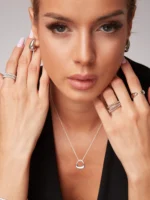 Cercei Teardrop argint 925 Mestimo - imagine 3