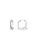 Cercei din argint Avenya cu design geometric twist – o bijuterie statement modernă, ideală pentru un look îndrăzneț și contemporan. Livrare gratuită.