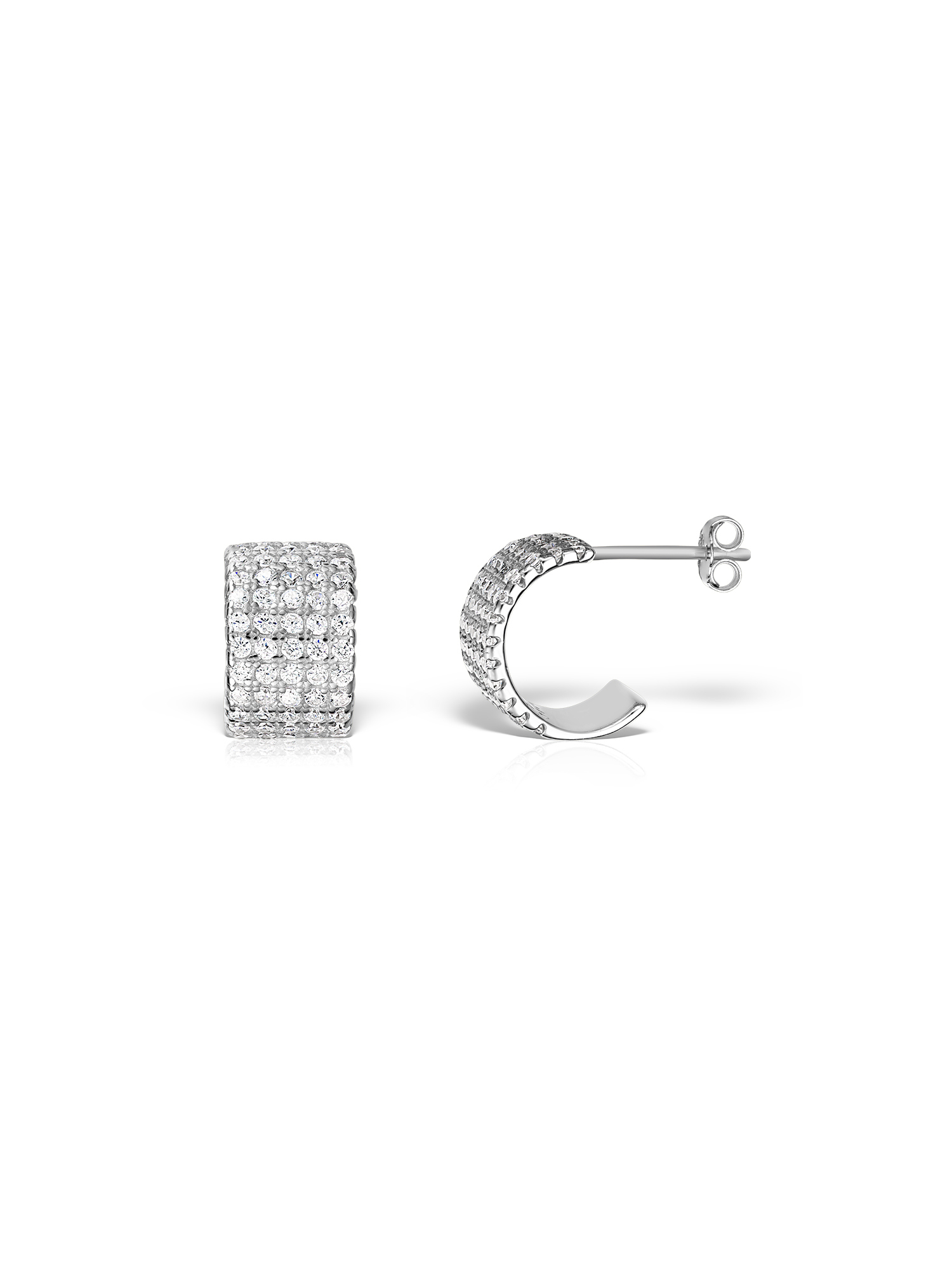 Cercei de ocazie din argint cu Zirconiu Cercei din argint cu zirconiu, cu un design sofisticat și strălucire deosebită, ideali pentru momente speciale. Finisaj impecabil, calitate premium și ambalaj elegant, gata de oferit cadou.