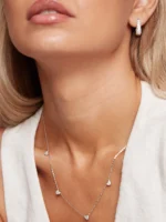 Cercei eleganți lacrimă cu zirconiu Aveline - imagine 4
