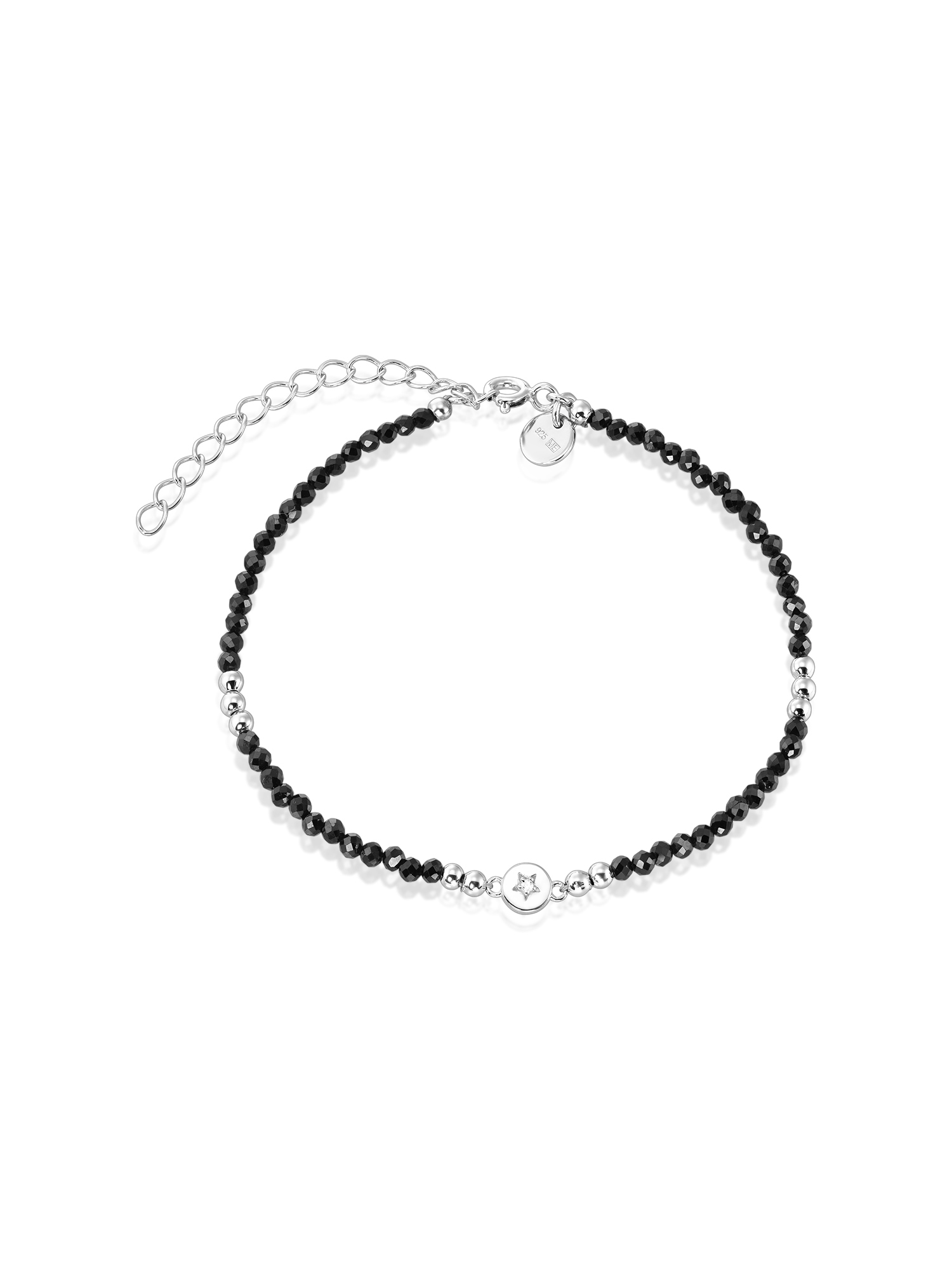 Bratara-Norella-din-Argint-cu-Spinel-Negru Brățară Norella din Argint cu Spinel Negru - imagine 1